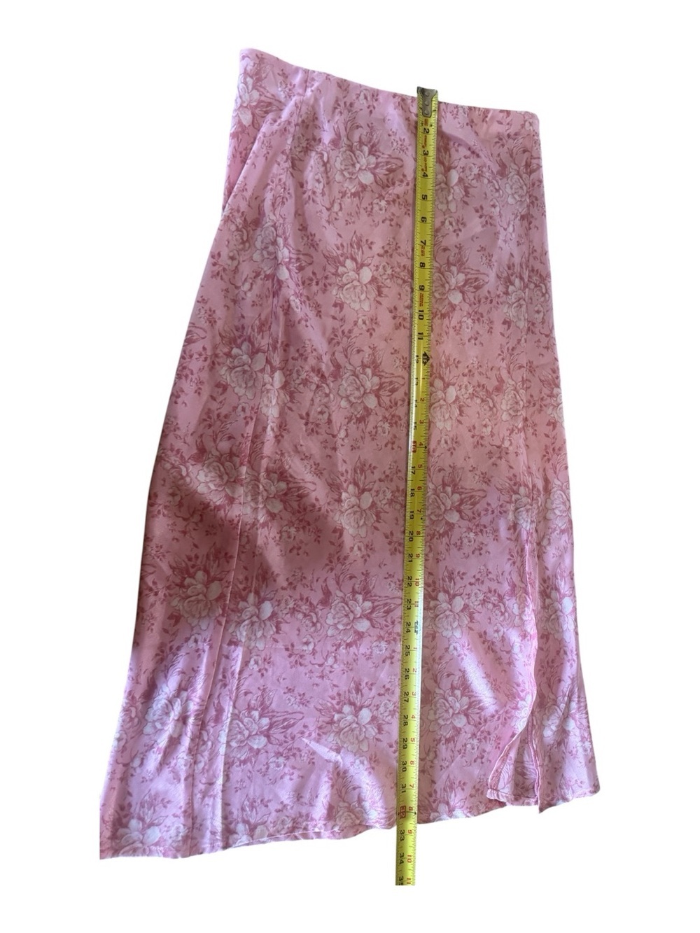 Audrey Paris Francesca’s Pink Floral Maxi Skirt M - Picture 5 of 5